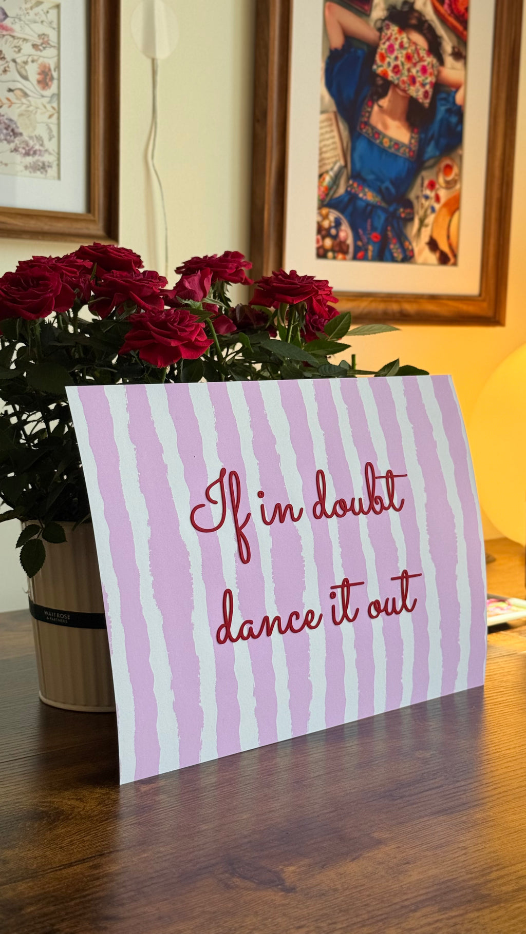 If In Doubt Dance It Out | 3D Textured Art Print