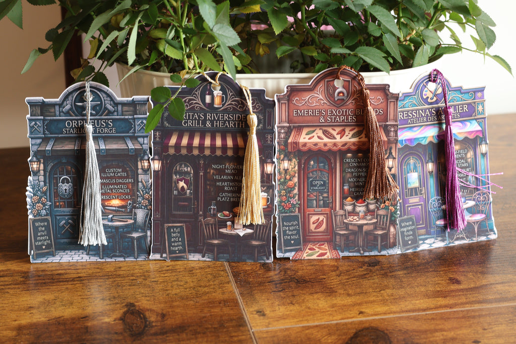 Ressina's Atelier Fantasy Storefront Bookmark with Tassel