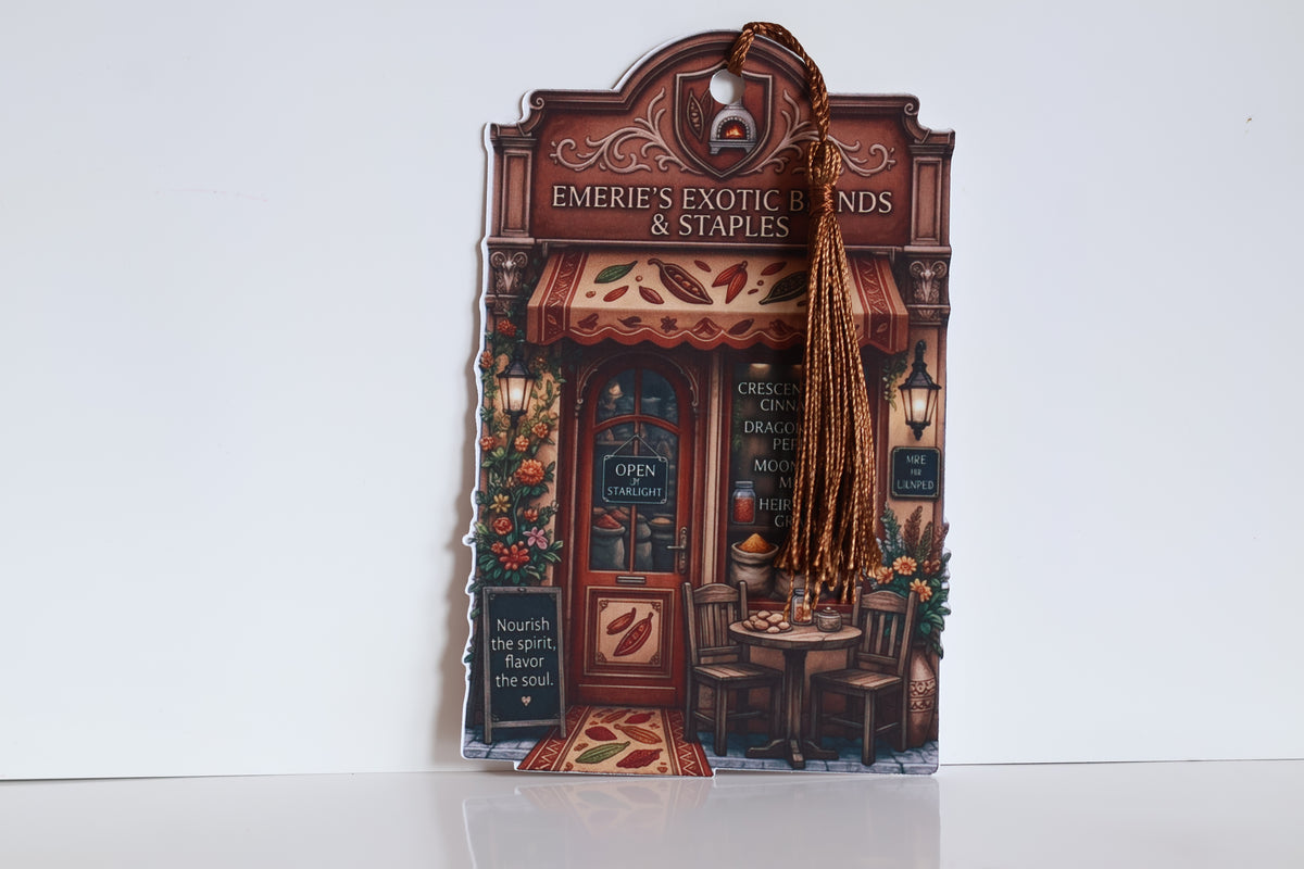 City of Starlight Spice Shop Bookmark | Fantasy Reader Aesthetic