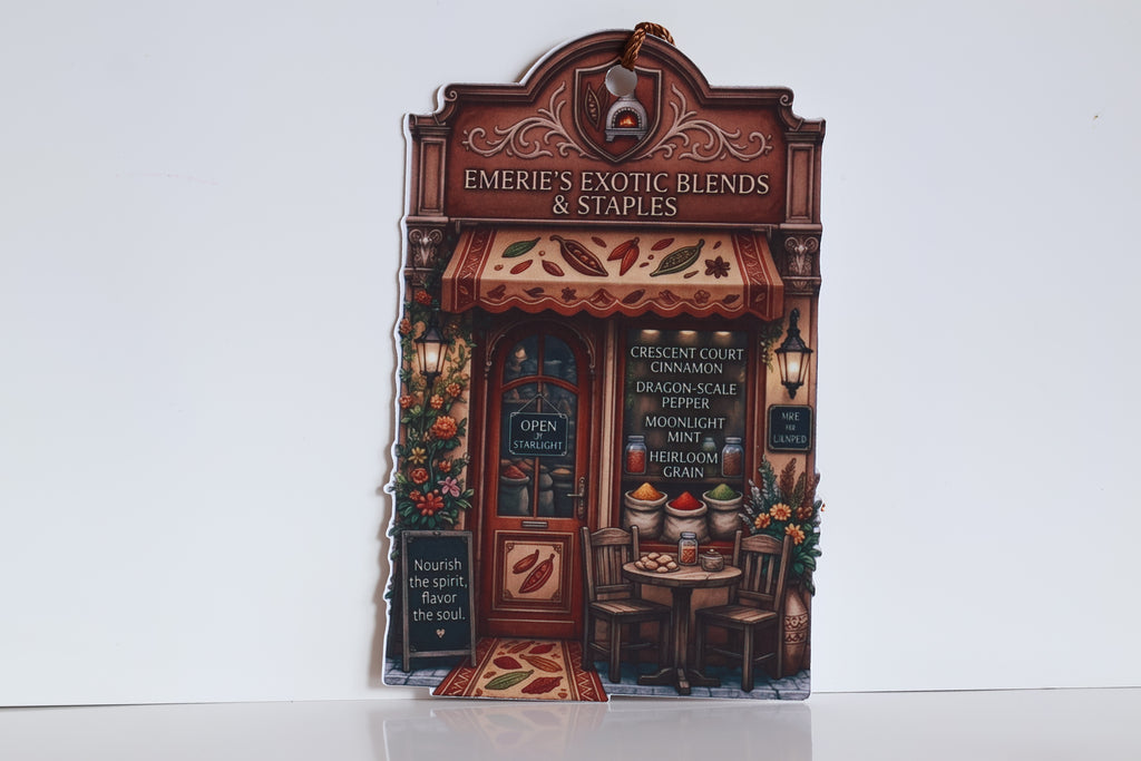City of Starlight Spice Shop Bookmark | Fantasy Reader Aesthetic