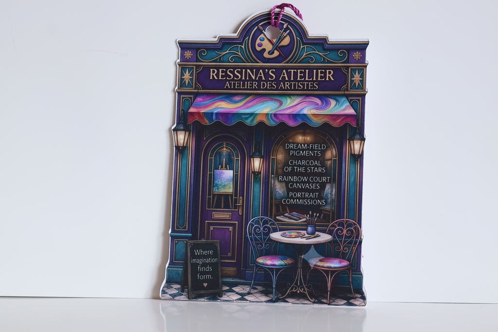 Ressina's Atelier Fantasy Storefront Bookmark with Tassel