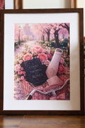 Velaris in Bloom: Fantasy Romance Basket Art Print ( without frame )