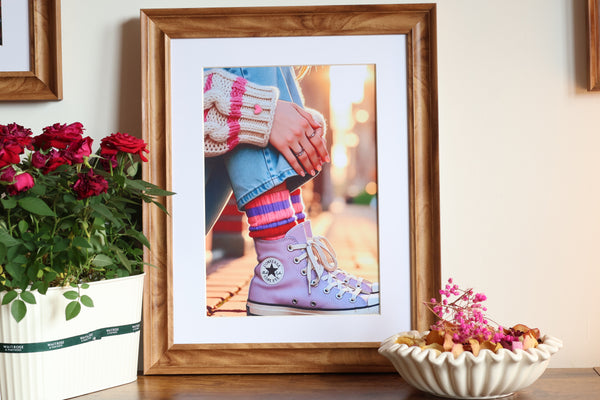 Soft Girl Era | Pastel High-Tops Print (without frame)