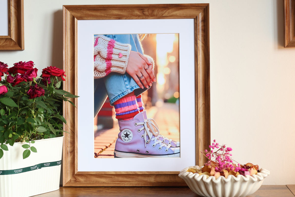 Soft Girl Era | Pastel High-Tops Print (without frame)