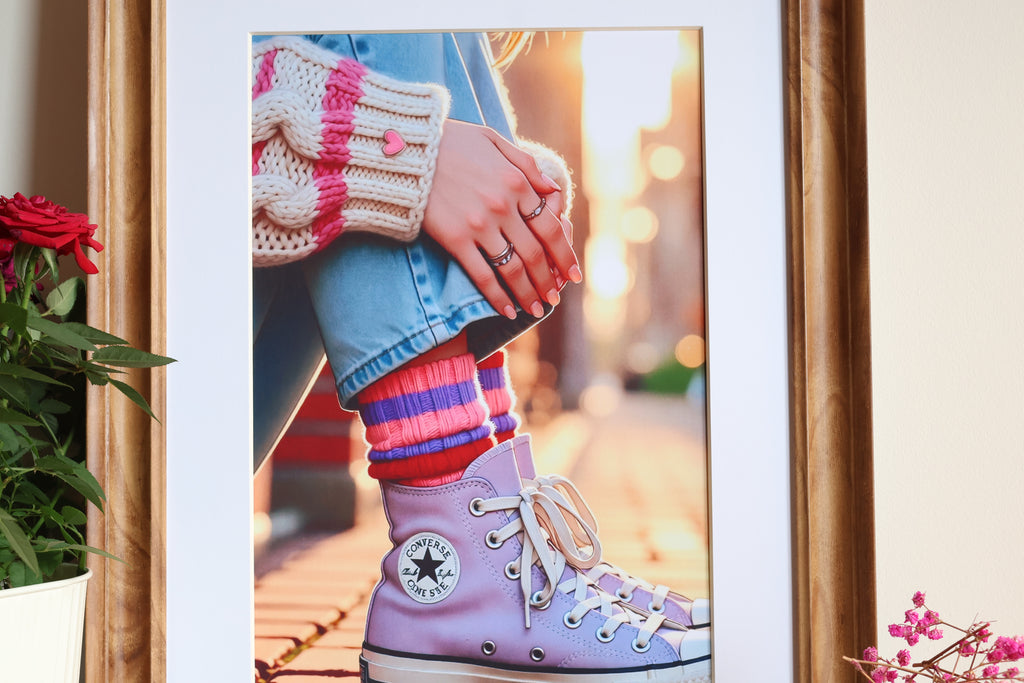 Soft Girl Era | Pastel High-Tops Print (without frame)