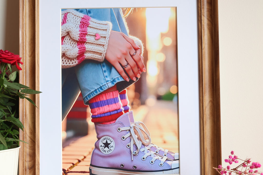 Soft Girl Era | Pastel High-Tops Print (without frame)