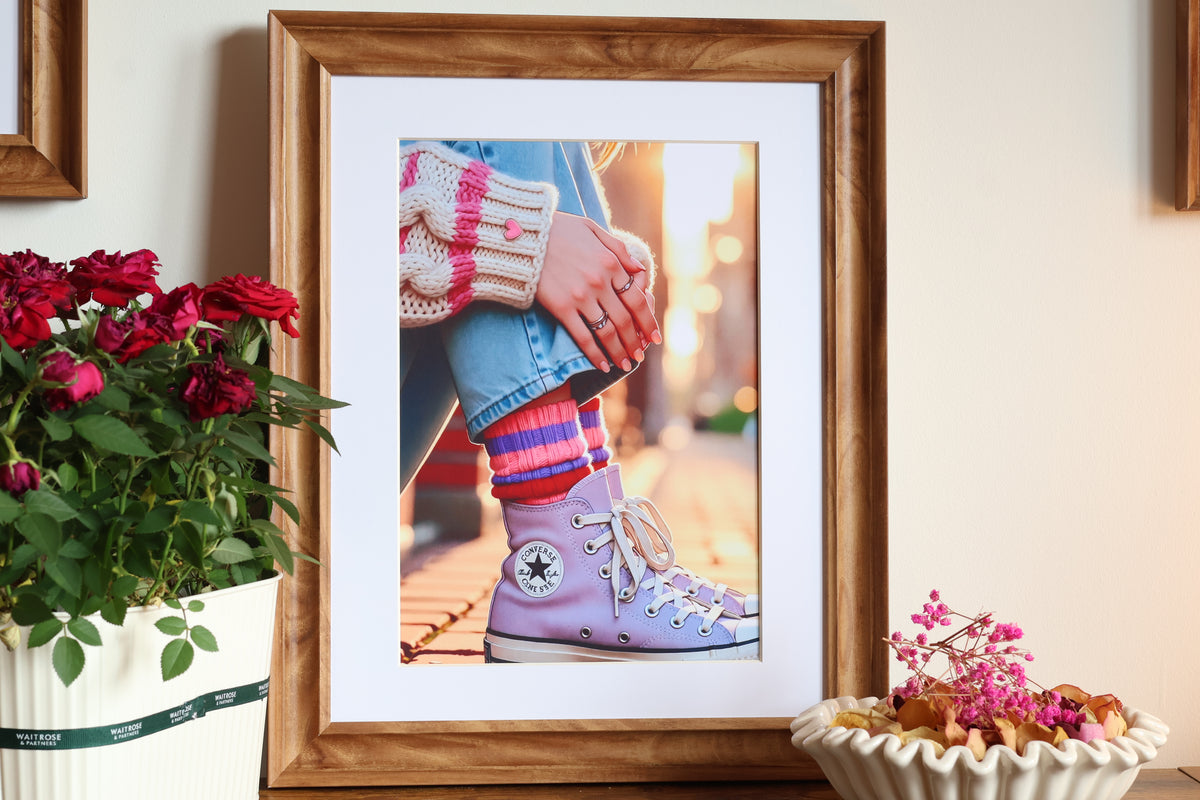 Soft Girl Era | Pastel High-Tops Print (without frame)