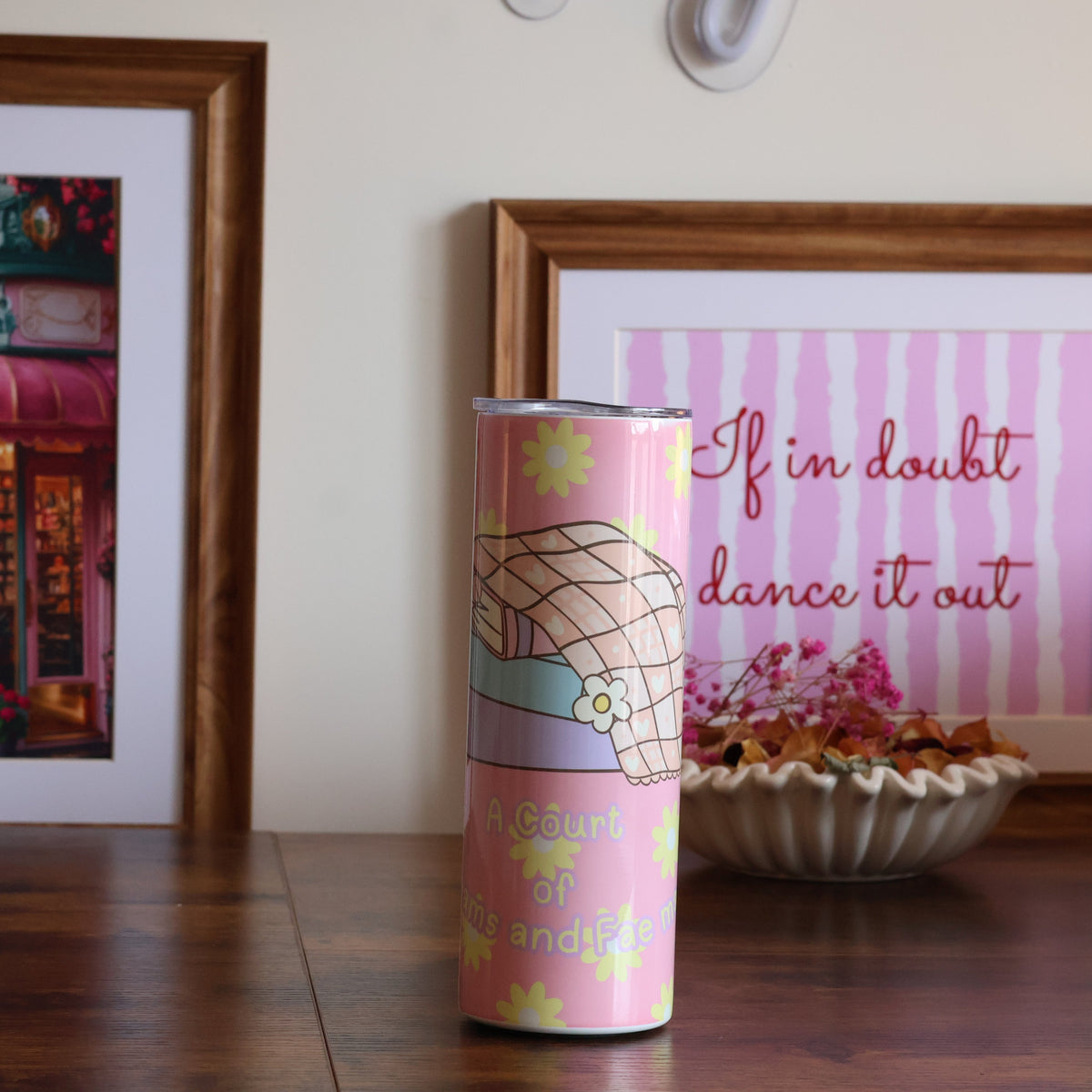 A Court of Dreams Floral Blanket Tumbler