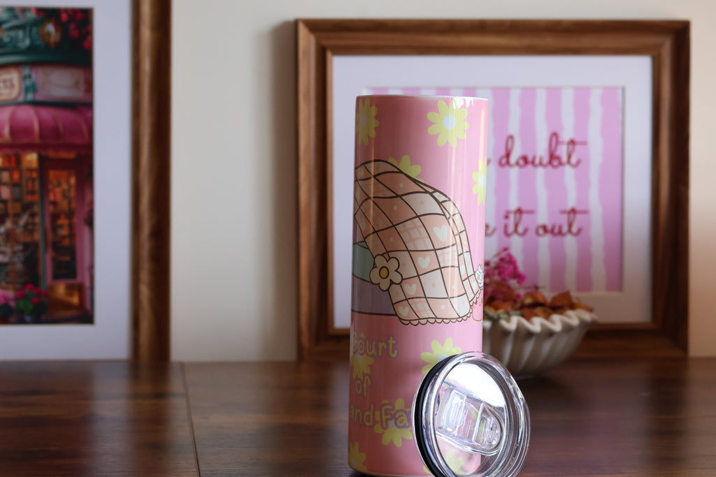 A Court of Dreams Floral Blanket Tumbler