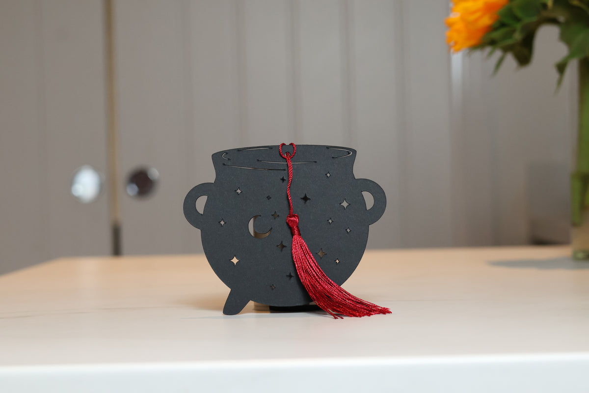 Celestial Cauldron Die-Cut Bookmark | Dark Fantasy Romance Accessory