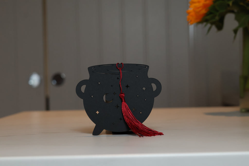 Celestial Cauldron Die-Cut Bookmark | Dark Fantasy Romance Accessory