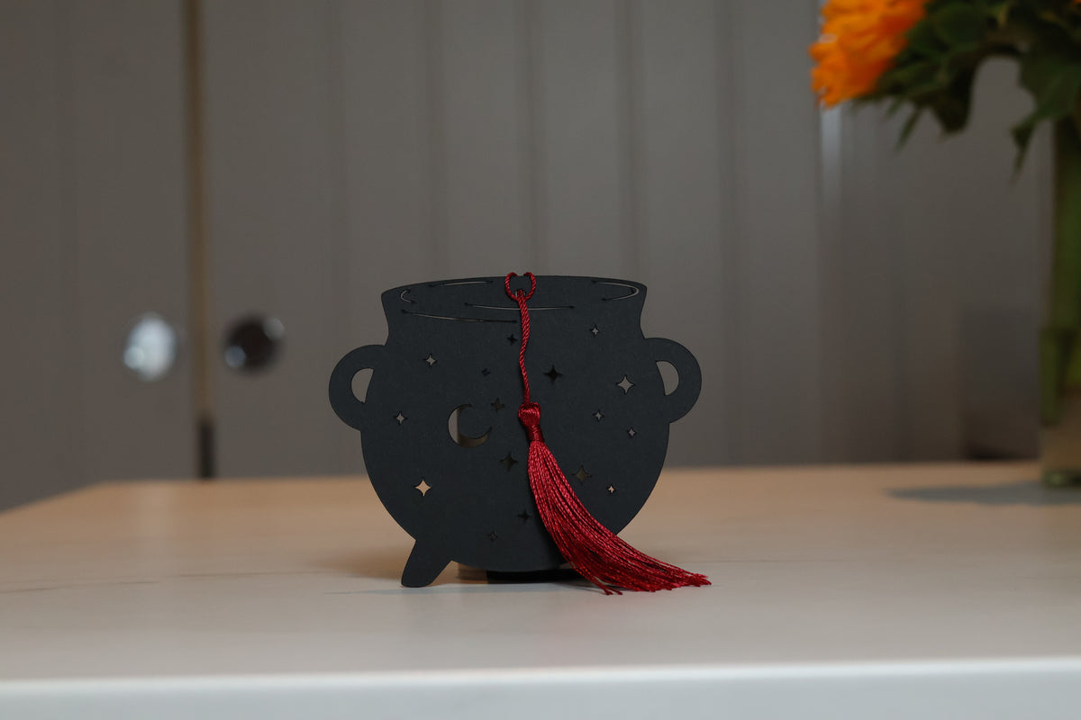 Celestial Cauldron Die-Cut Bookmark | Dark Fantasy Romance Accessory