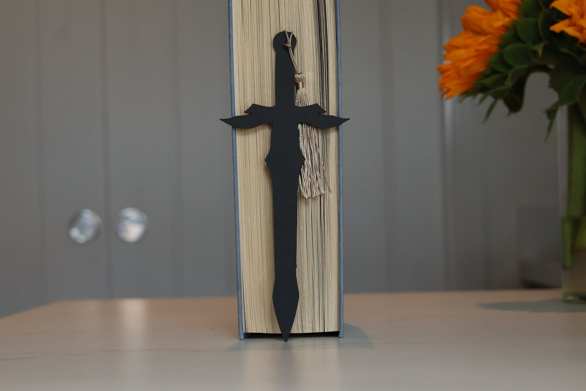 Valkyrie Sword Die-Cut Bookmark | Dark Fantasy Romantasy Accessory