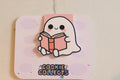 Kawaii Reading Ghost Magnetic Bookmark | Cute Bookish Page Marker