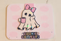 Holographic Sleepy Coffee Ghost Magnetic Bookmark | Kawaii Planner Clip