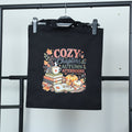 "Cozy Chapters & Autumn Afternoons" Canvas Tote Bag | Bookish Fall Accessory