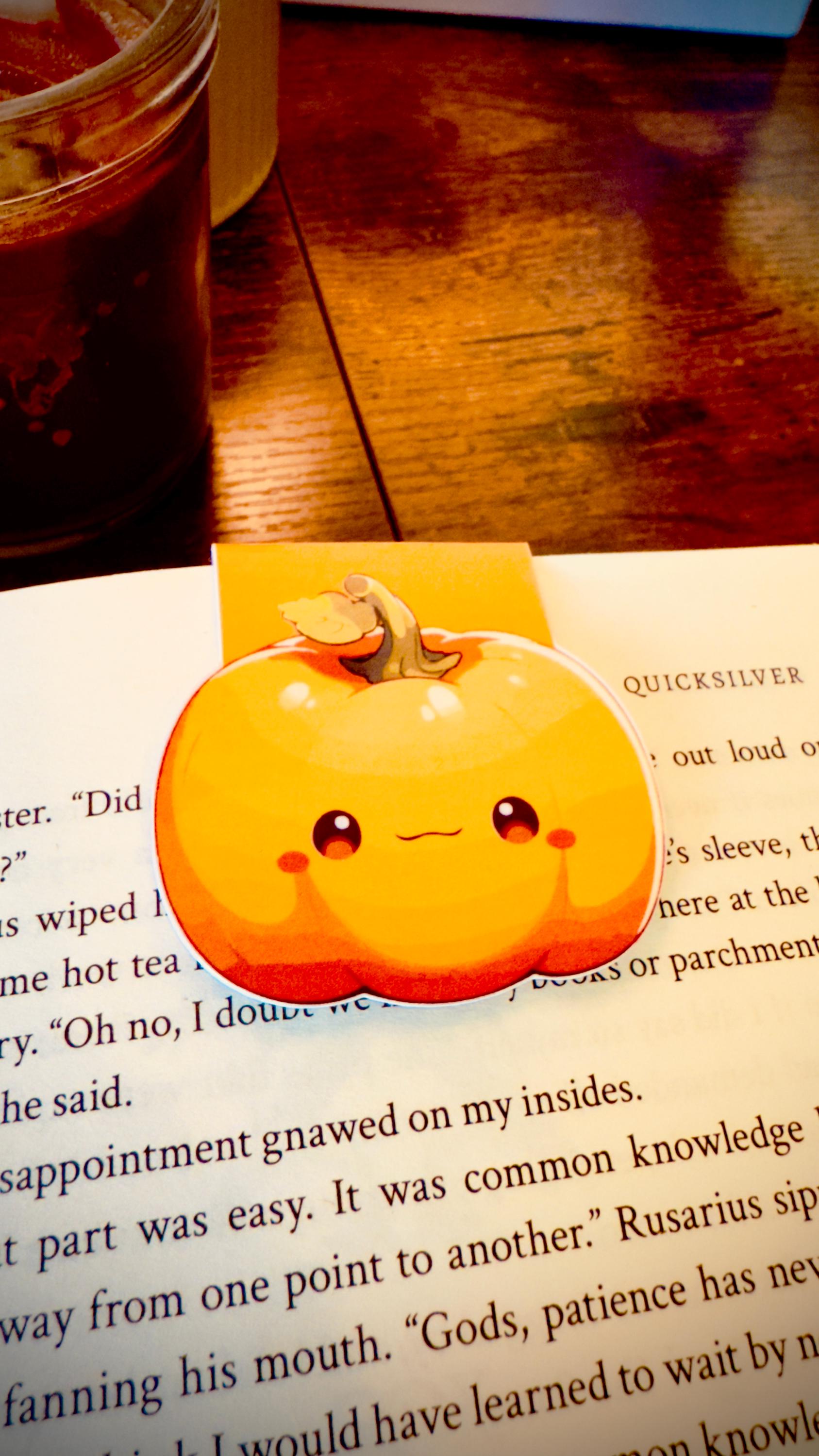 Handmade Autumn Magnetic Bookmark: Booktroverts