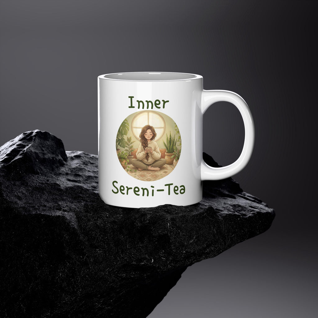Inner Sereni-Tea Mug Cozy Aesthetic Tea Lover Gift Ceramic Cup