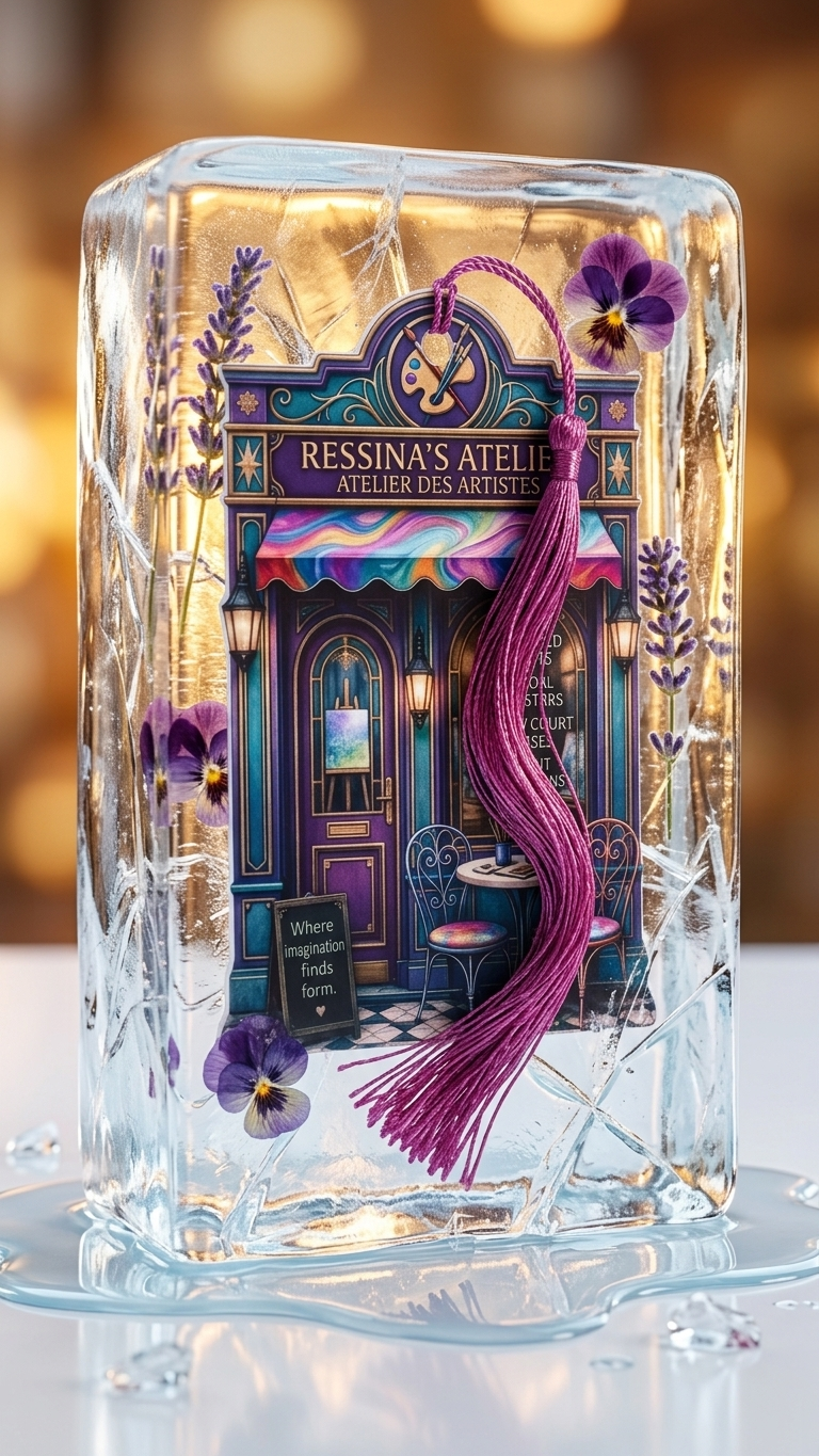 Ressina's Atelier Fantasy Storefront Bookmark with Tassel